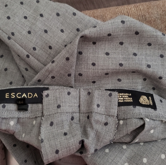 ESCADA polka-dot high waist wide-leg trousers 44 - Picture 6 of 10